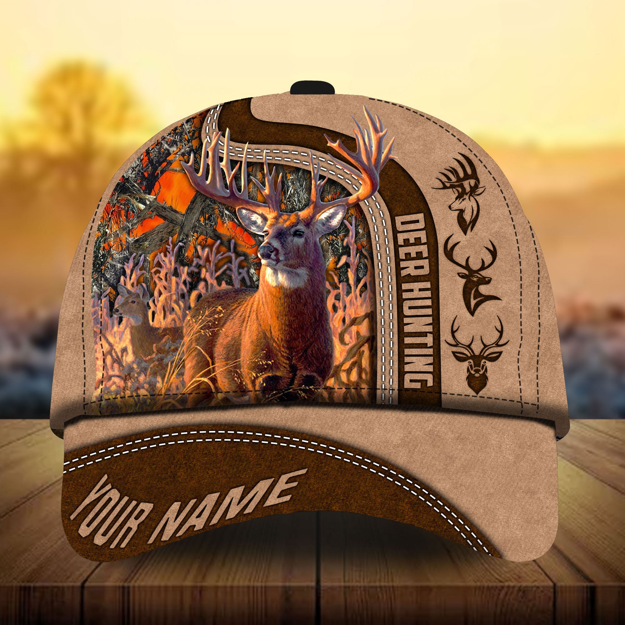 Parody Deer Hunting Hats 3D Multicolor Personalized Trucker Hats Custom Hats Gifts For Men & Women