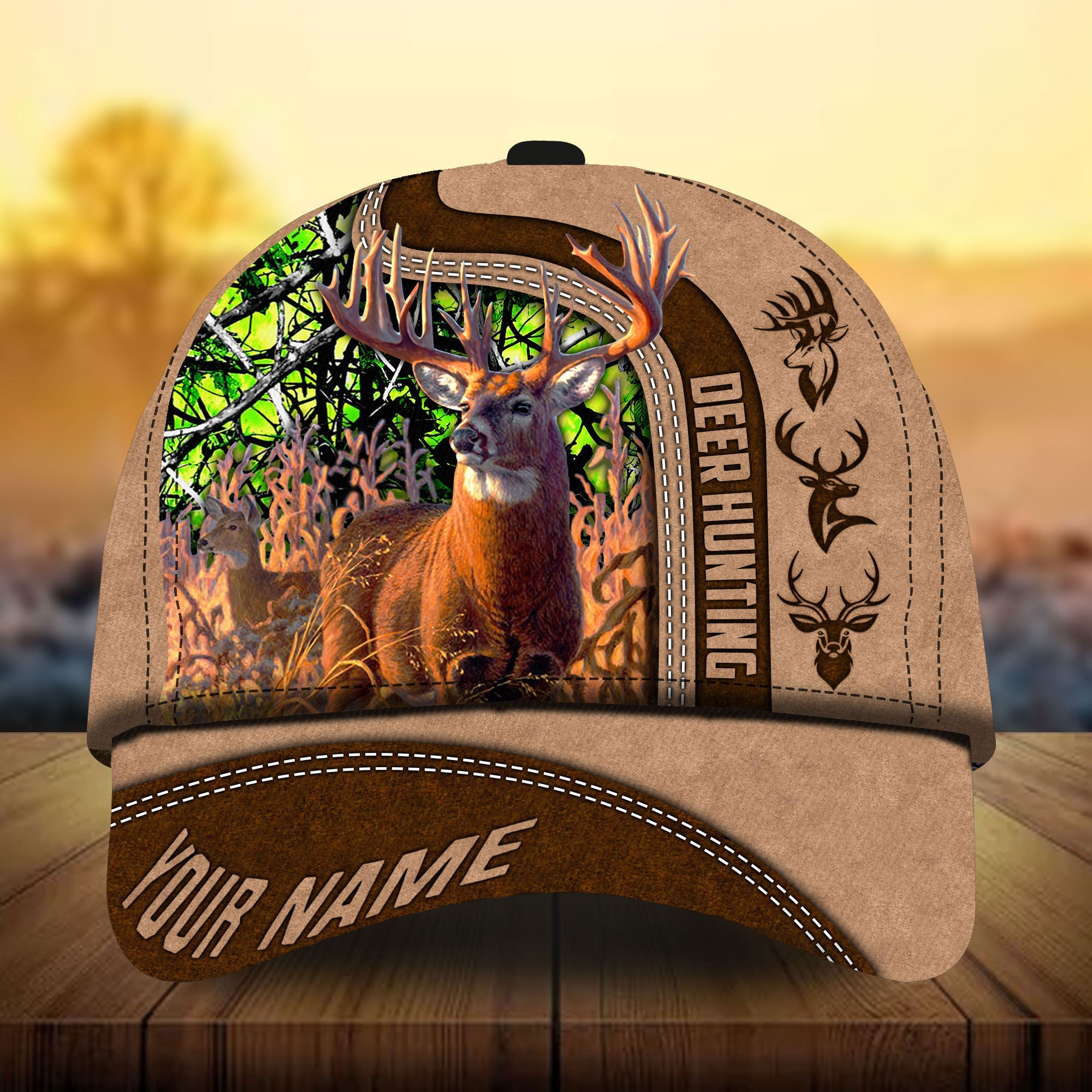 Parody Deer Hunting Hats 3D Multicolor Personalized Trucker Hats Custom Hats Gifts For Men & Women