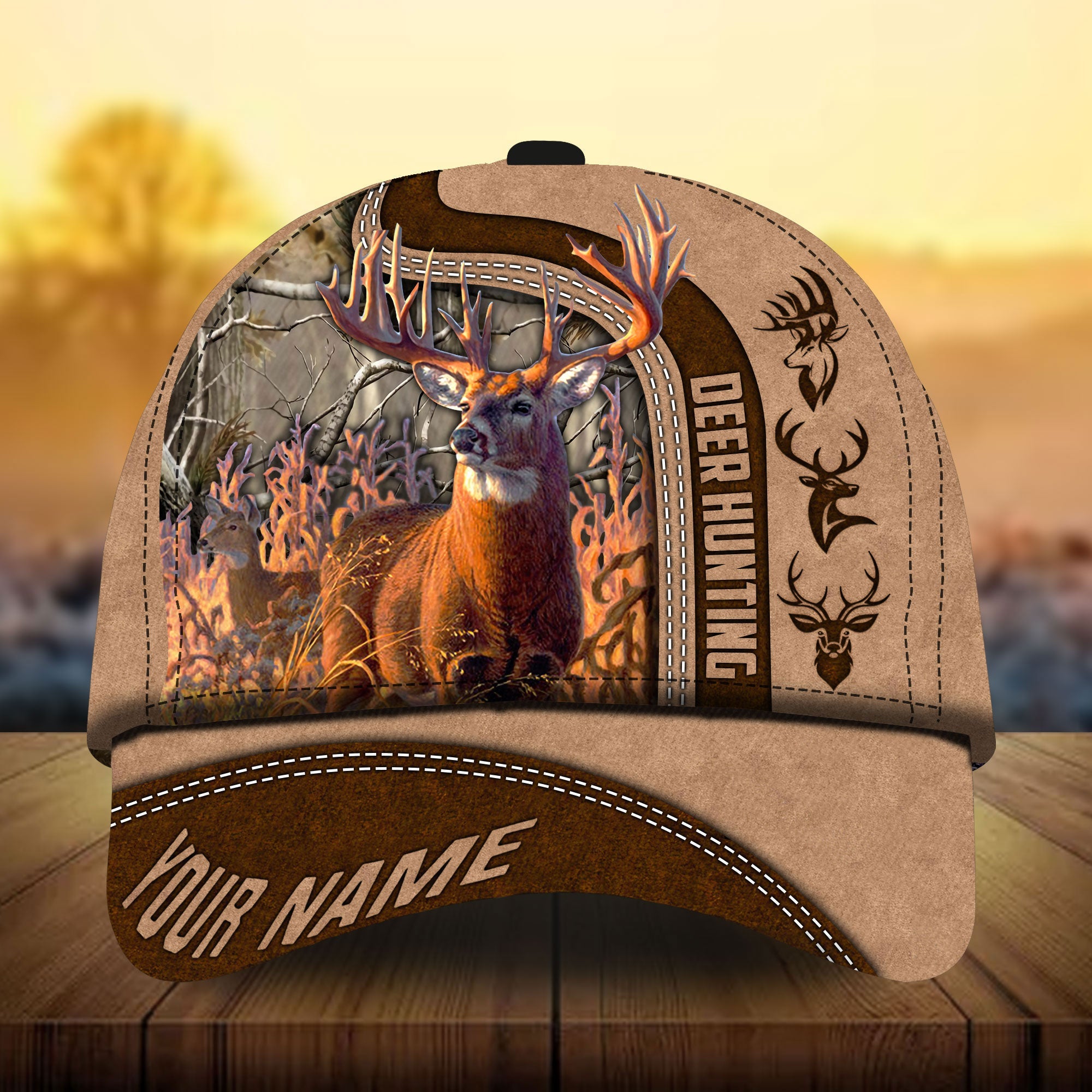 Parody Deer Hunting Hats 3D Multicolor Personalized Trucker Hats Custom Hats Gifts For Men & Women