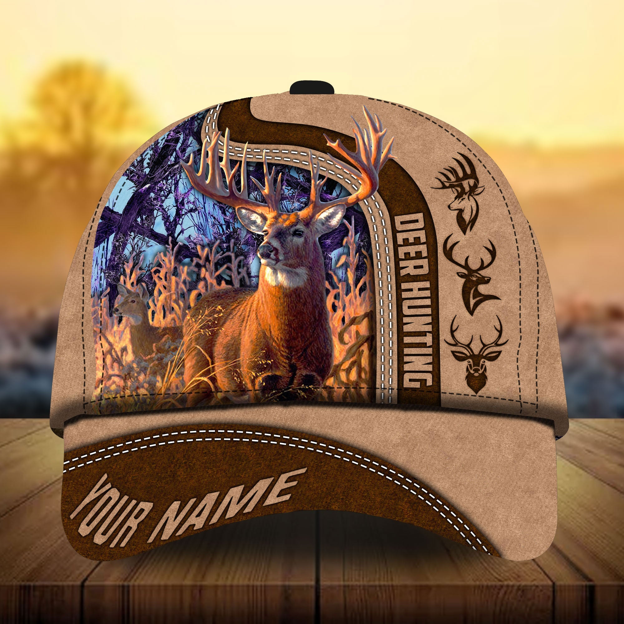Parody Deer Hunting Hats 3D Multicolor Personalized Trucker Hats Custom Hats Gifts For Men & Women