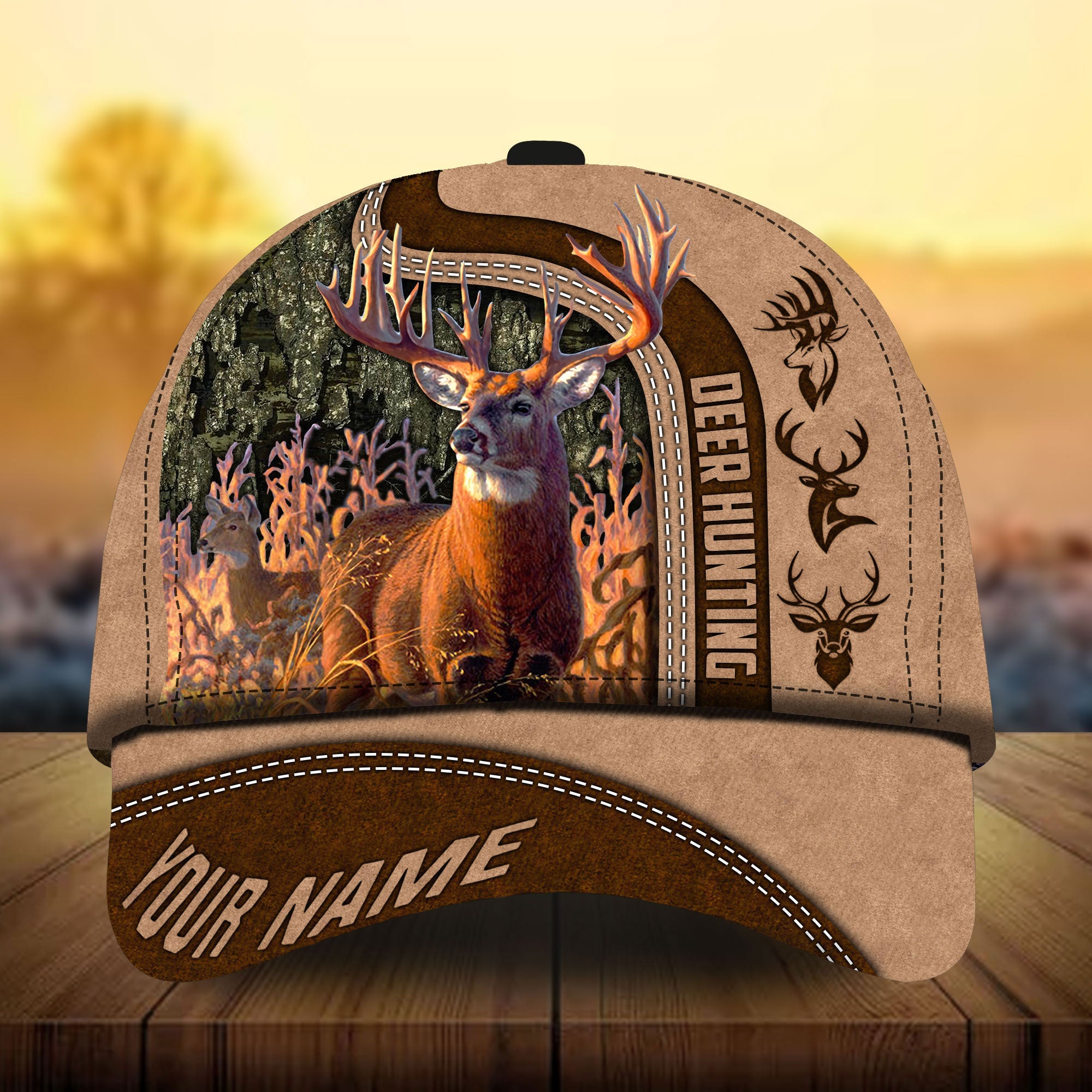 Parody Deer Hunting Hats 3D Multicolor Personalized Trucker Hats Custom Hats Gifts For Men & Women