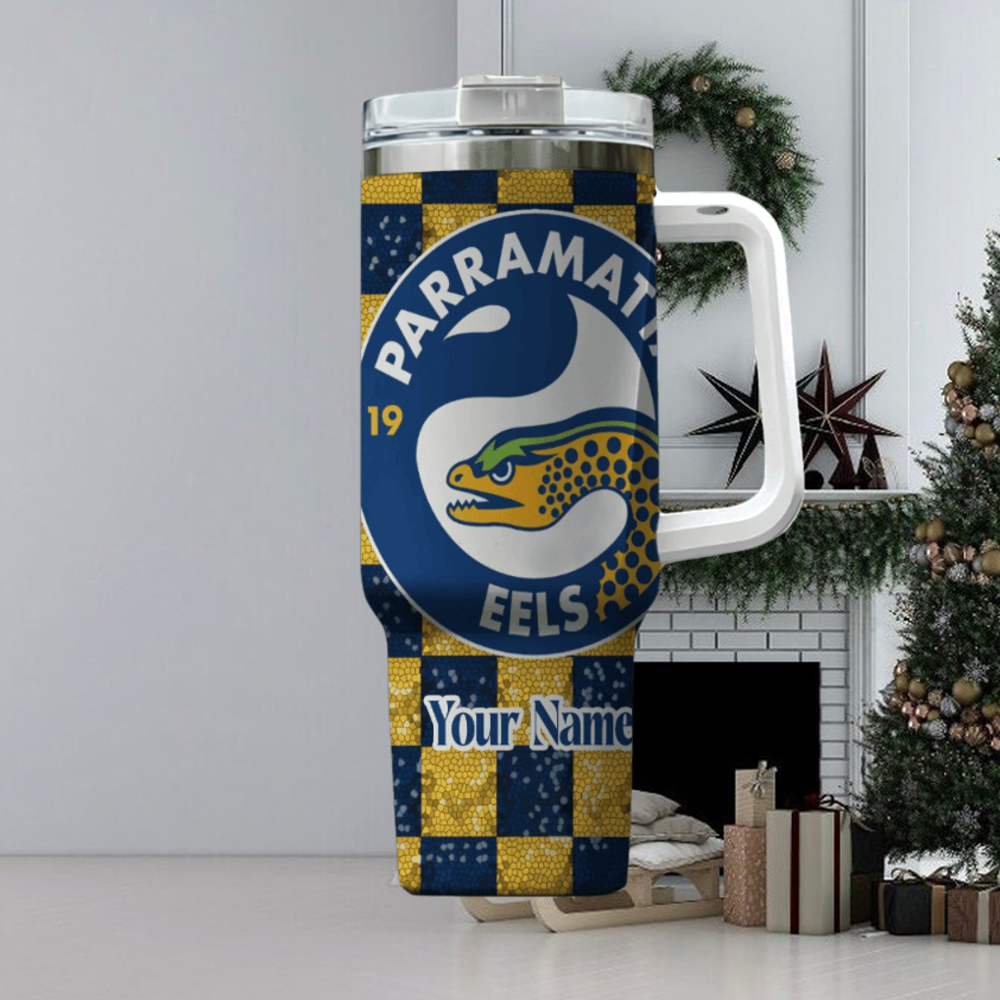 Parramatta Eels NRL Custom Stanley Cup 40 oz 30 oz Tumbler With HandleTVC2301969 - Image 2