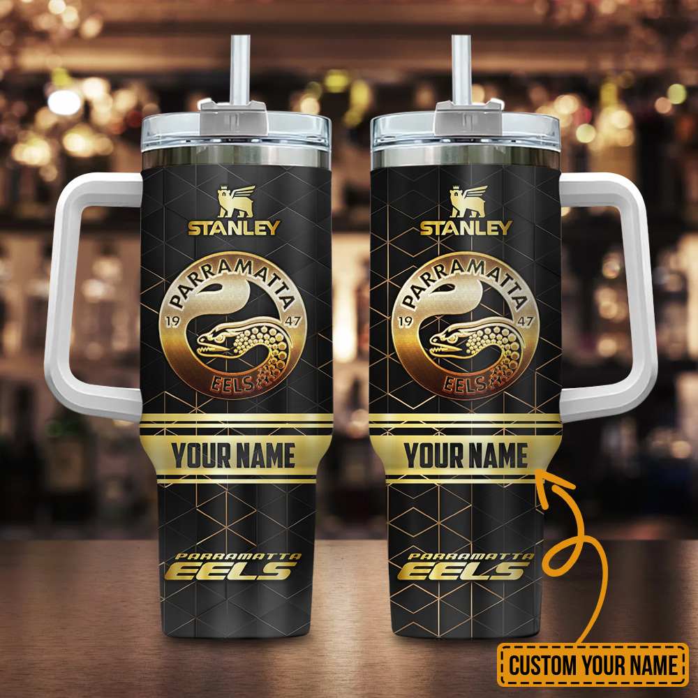 Parramatta Eels NRL Golden Logo Custom Stanley Cup 40 oz 30 oz Tumbler With HandleTVC2301178
