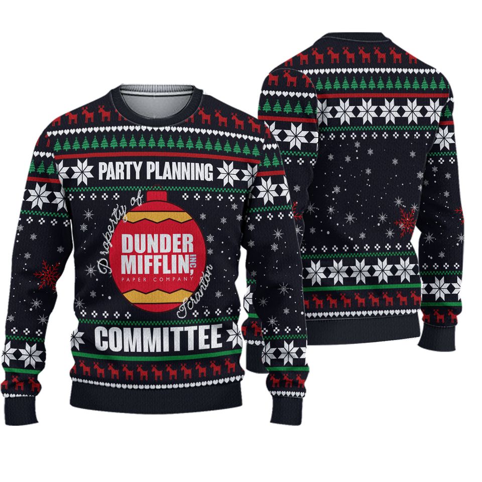 Party Planning Committee 3DShirt, US Series Ugly Christmas Sweater