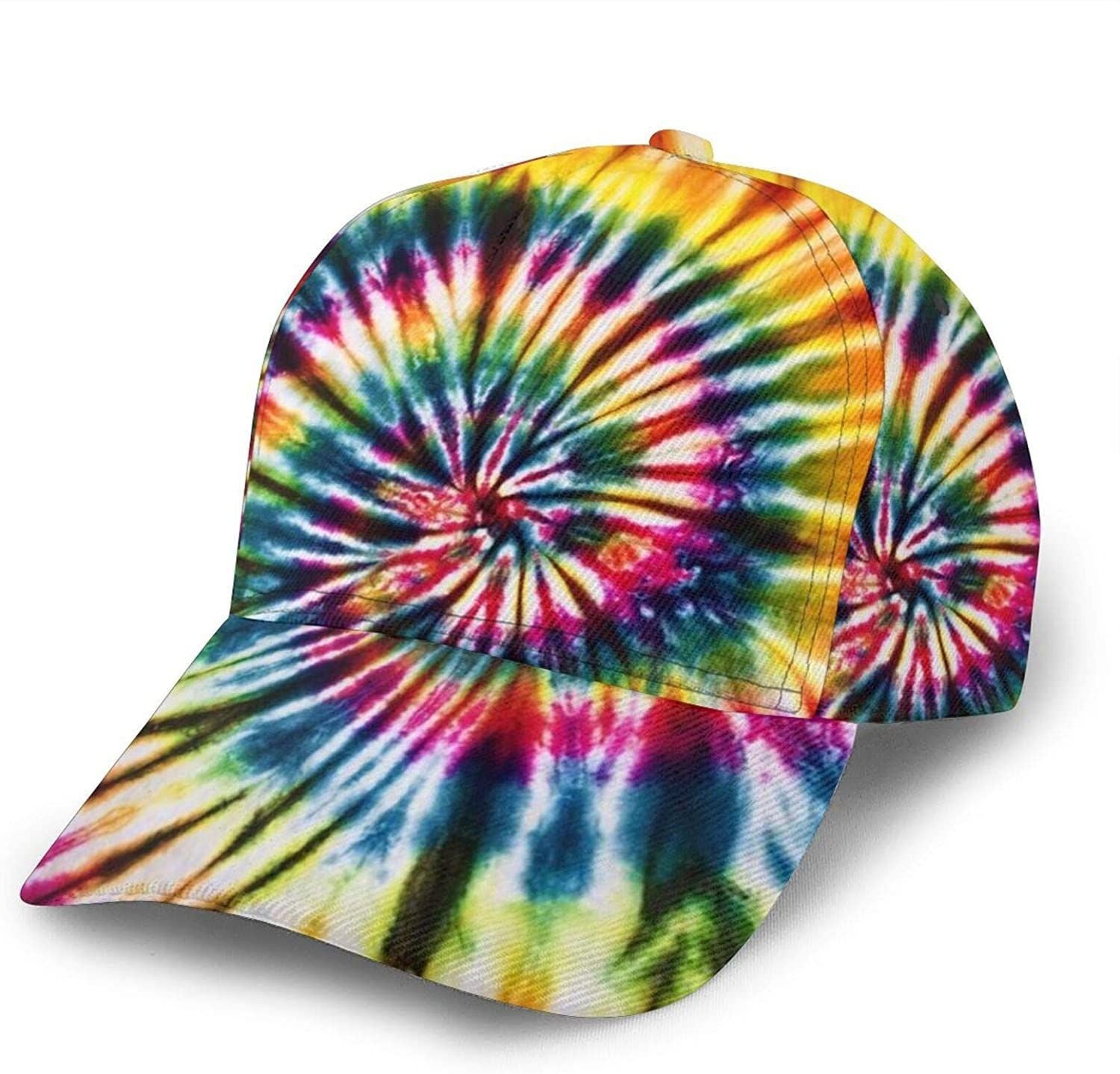 Pastel Rainbow Tie Unisex 3D Printing Classic Baseball Cap Snapback Flat Bill 3D Cap Trucker Hats Custom Hats Gifts For Men & Women