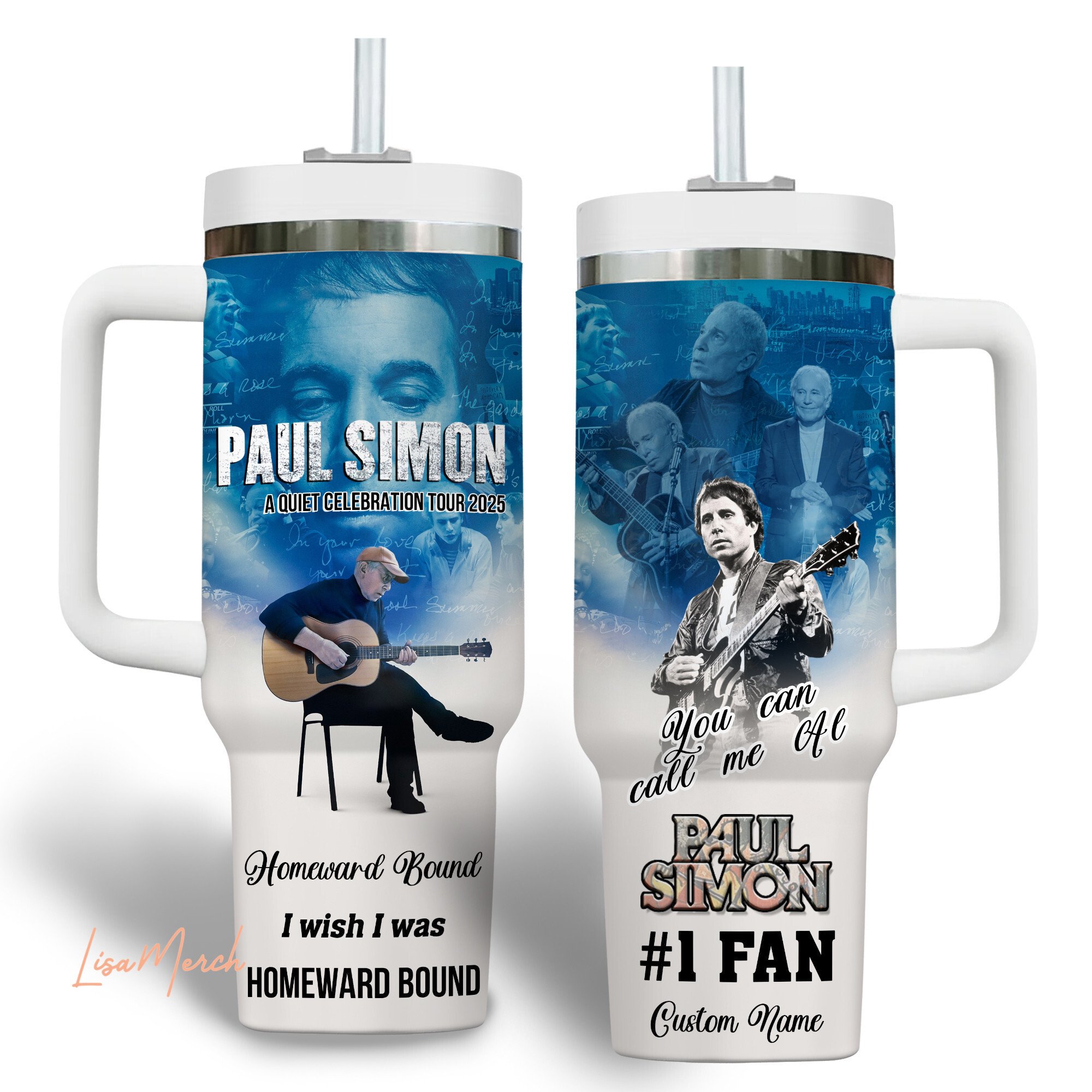 Paul Simon Music Custom Stanley Cup 40 oz 30 oz Tumbler With HandleTVC2301278 - Image 2
