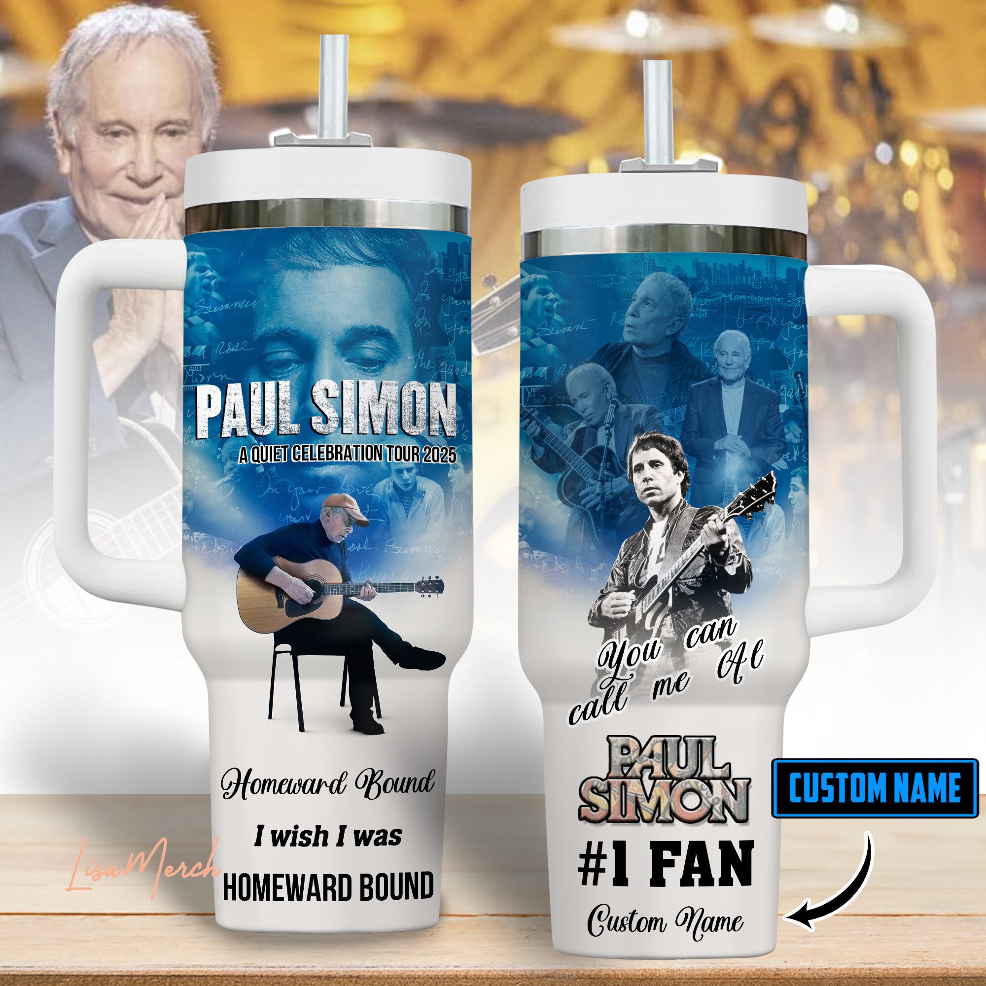 Paul Simon Music Custom Stanley Cup 40 oz 30 oz Tumbler With HandleTVC2301278