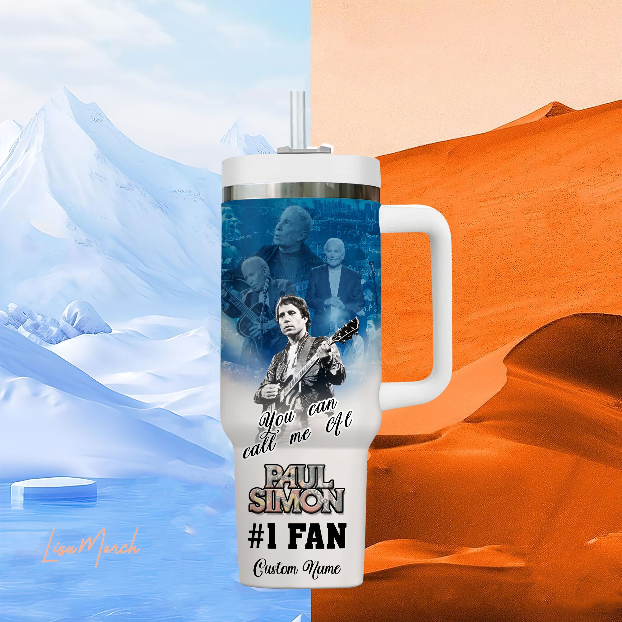 Paul Simon Music Custom Stanley Cup 40 oz 30 oz Tumbler With HandleTVC2301278 - Image 3