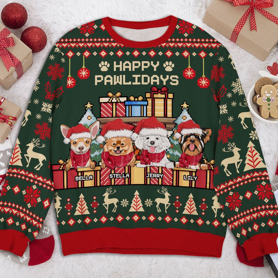 Paw Gift - Personalized Custom All-Over-Print Sweatshirt - Image 2