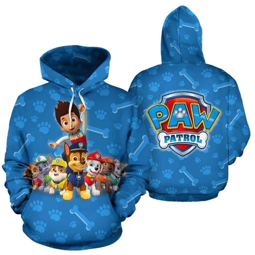 Paw Patrol 3D All Over Print Hoodie, Zip Hoodie