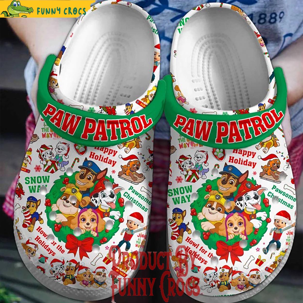 Paw Patrol Movie Christmas Crocs Crocband Clogs Shoes Comfortable For Men Women and Kids