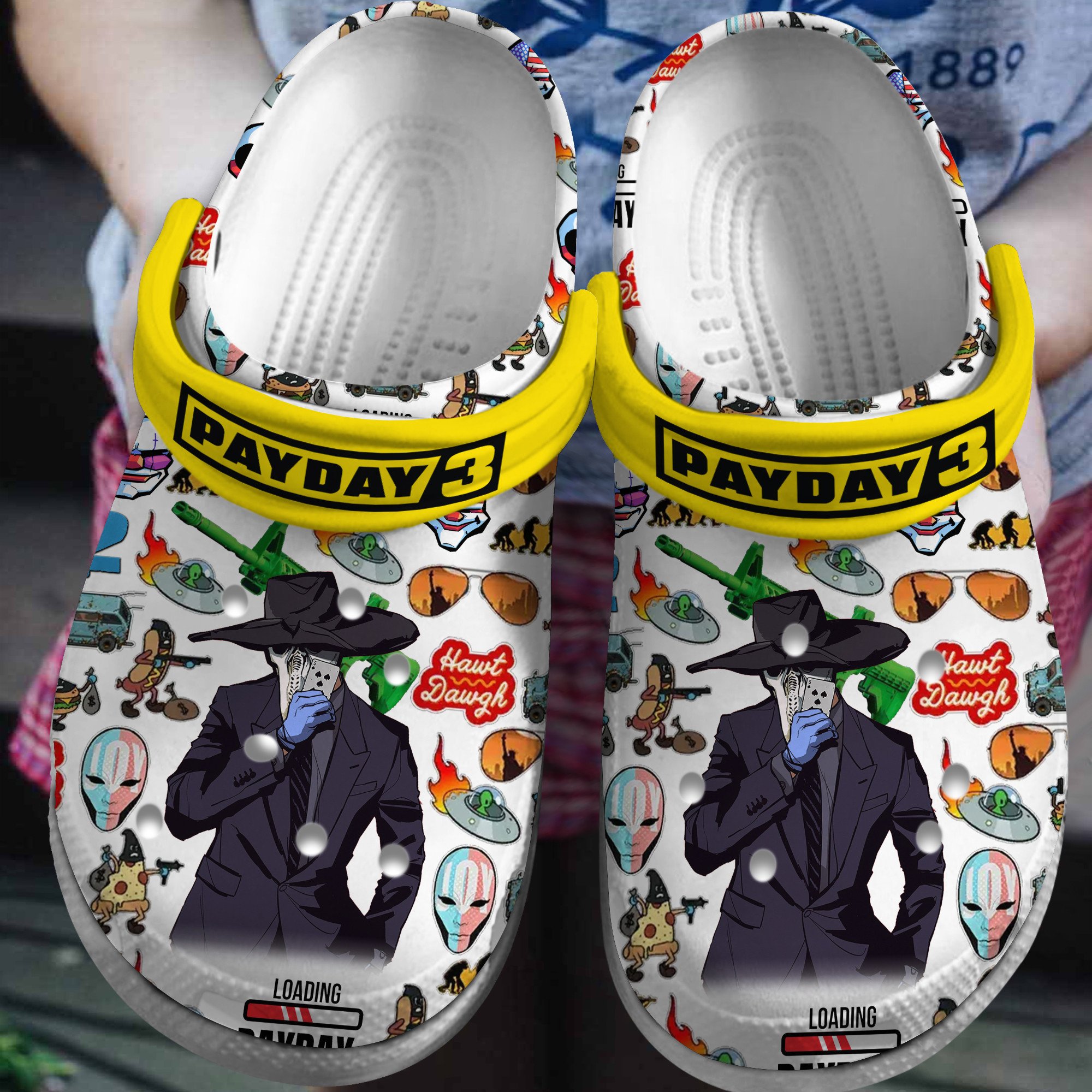 Payday 3 Games Crocs Crocband Clogs Shoes Comfortable For Men Women and Kids