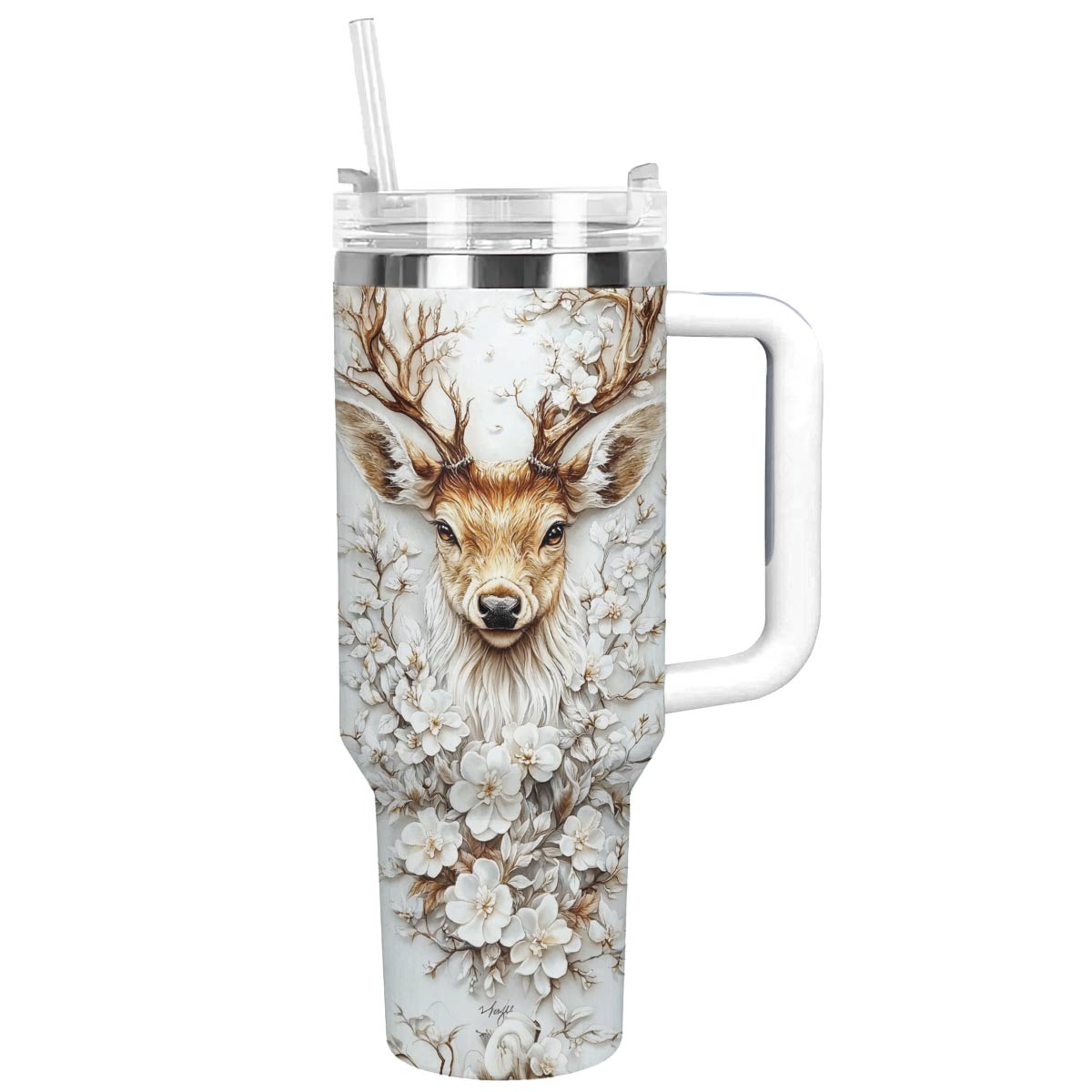 Peaceful Deer Custom Stanley Cup 40 oz 30 oz Tumbler With HandleTVC2301293