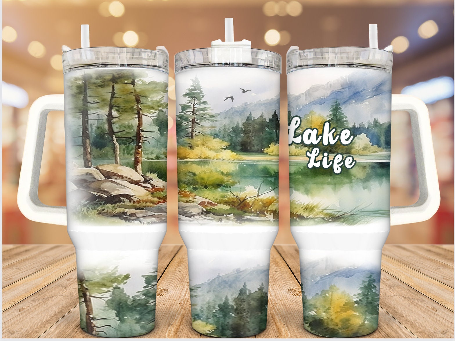 Peaceful Lake Life Custom Stanley Cup 40 oz 30 oz Tumbler With HandleTVC2301936