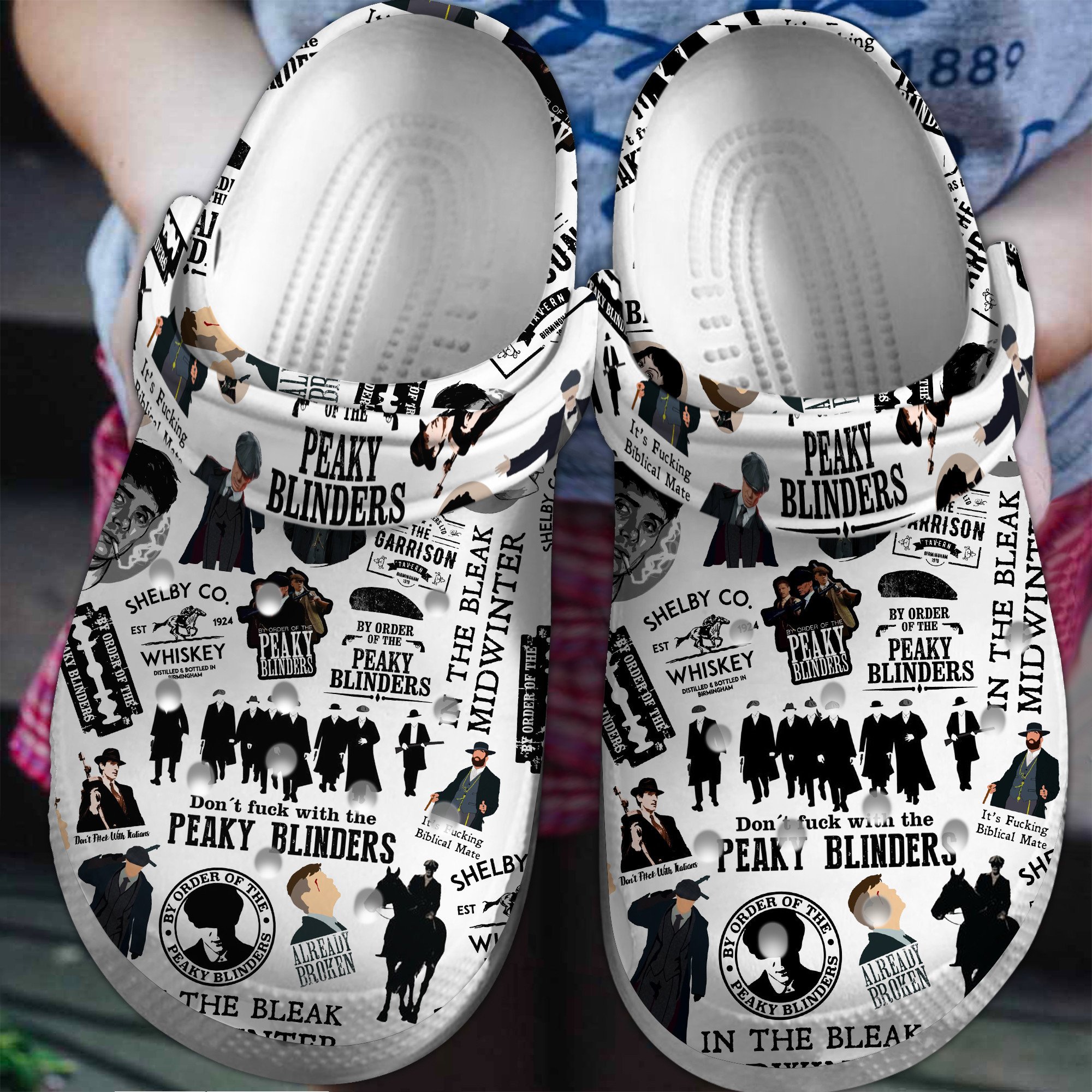 Peaky Blinders TV Series Crocs Crocband Clogs Shoes Comfortable For Men Women and Kids