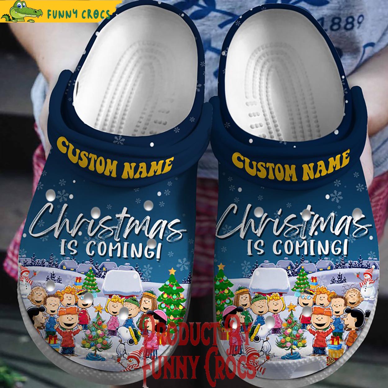 Peanuts And Snoopy Cartoon Christmas Crocs Crocband Clogs Shoes Comfortable For Men Women and Kids