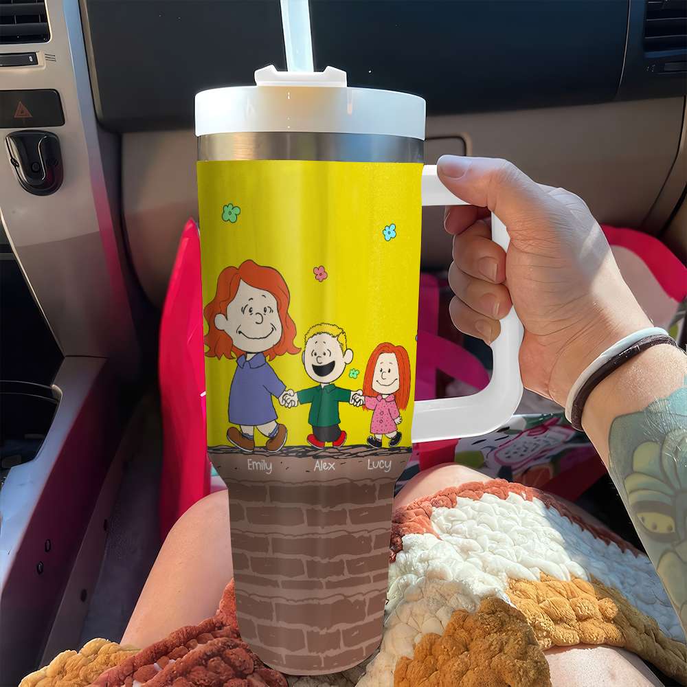 Peanuts Mom Cartoon Custom Stanley Cup 40 oz 30 oz Tumbler With HandleTVC2301764 - Image 2