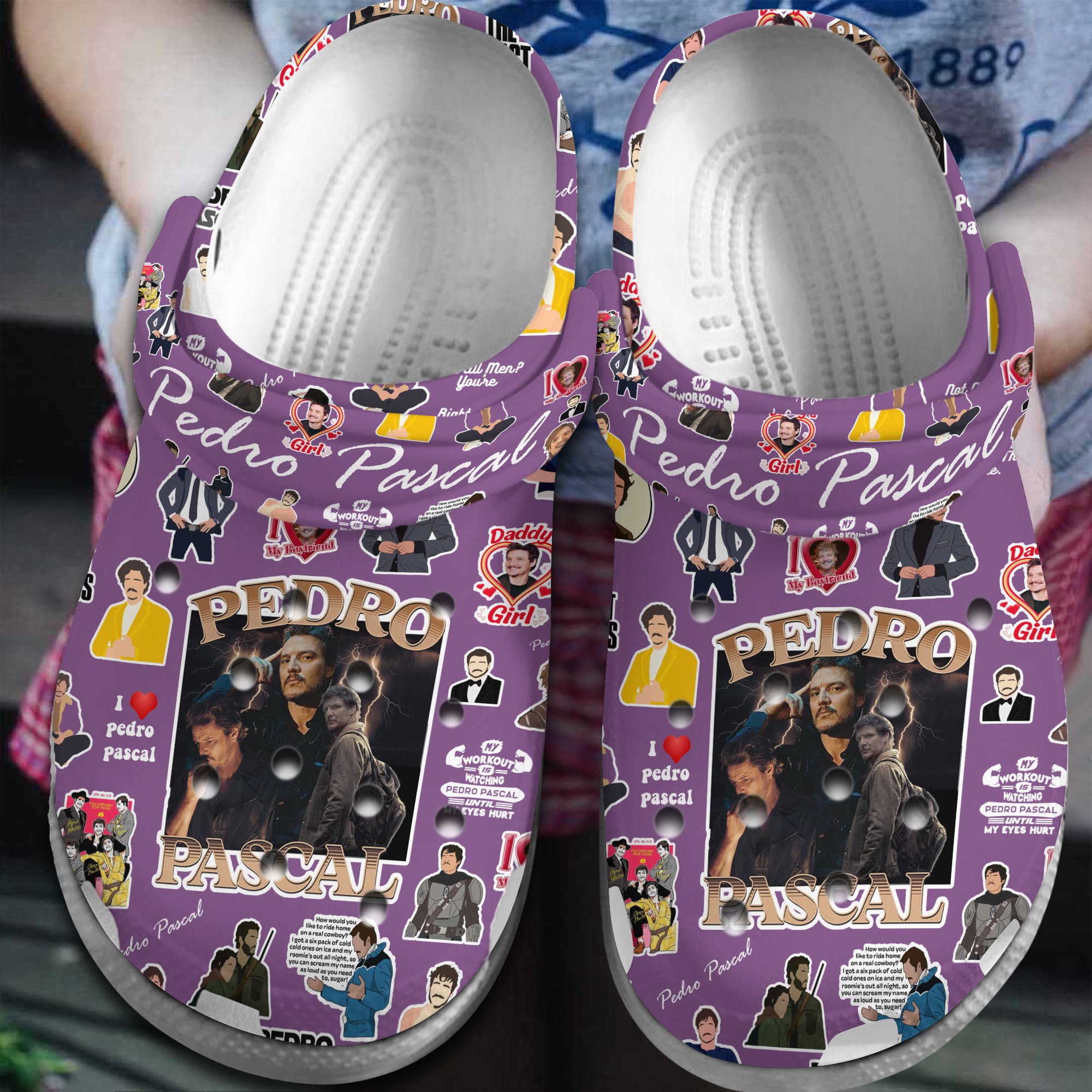 Pedro Pascal Star Wars Movie Crocs Crocband Clogs Shoes Comfortable For Men Women and Kids