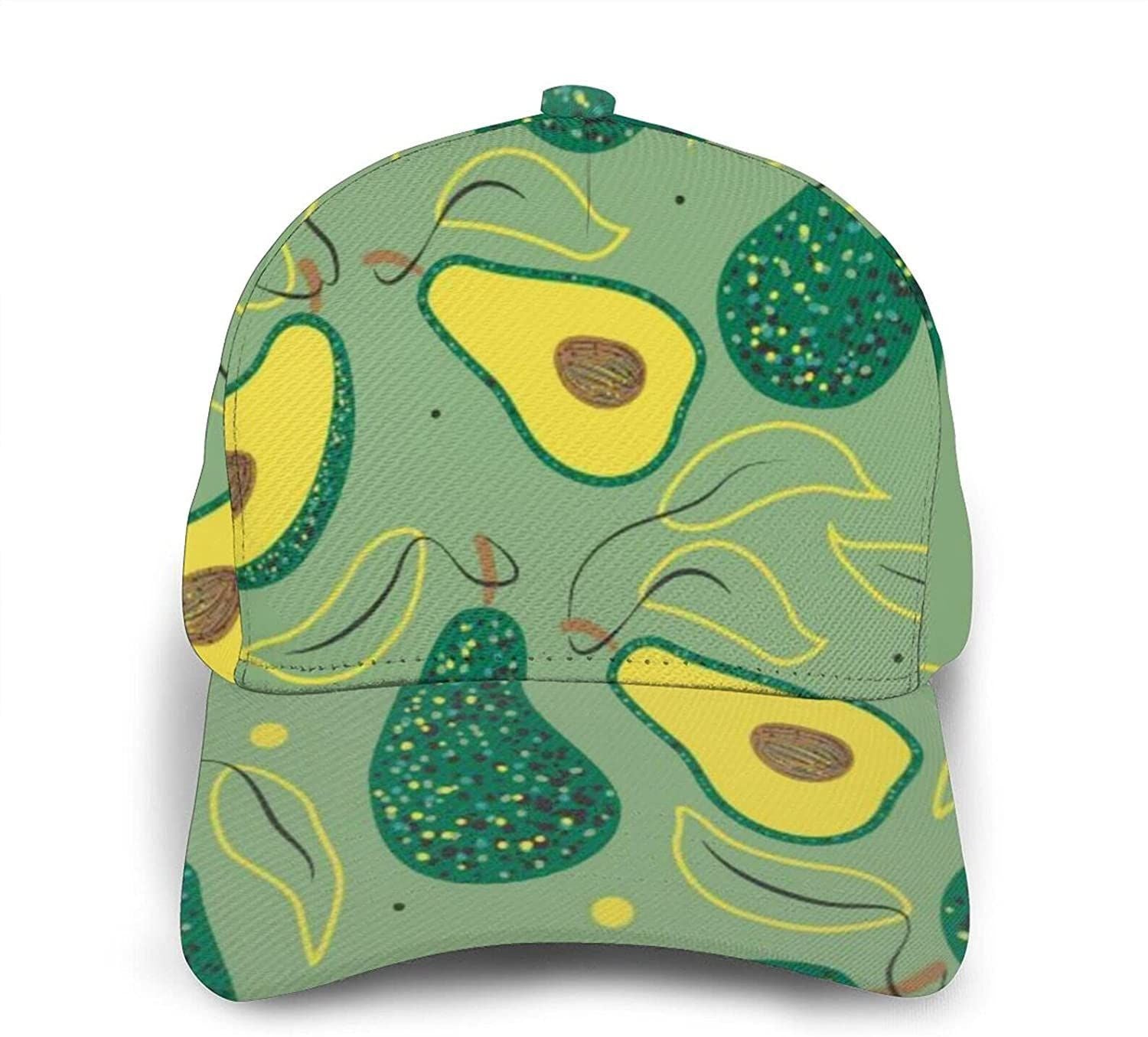 Peel Avocado Pattern Fashion Unisex 3D Baseball Cap Snapback Caps Trucker Hats Outdoor Hat Trucker Hats Custom Hats Gifts For Men & Women