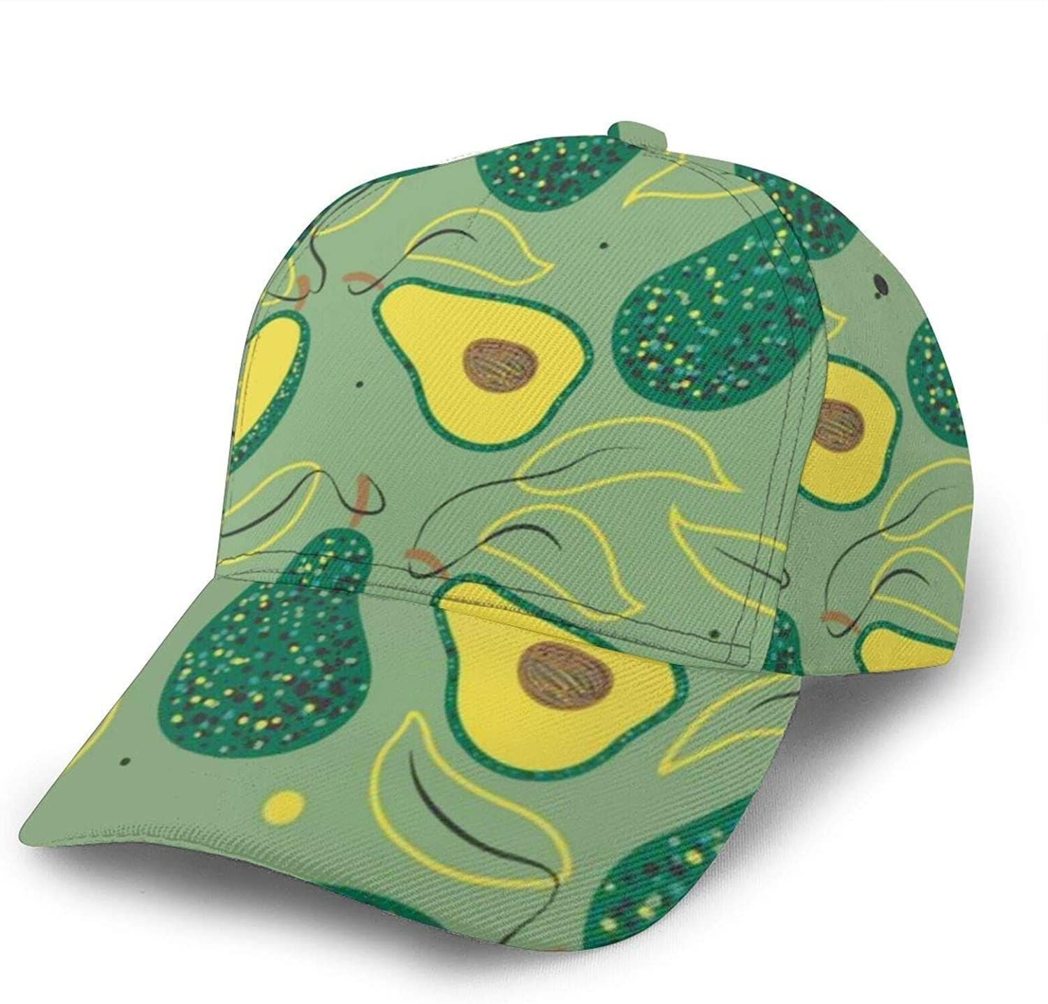 Peel Avocado Pattern Fashion Unisex 3D Baseball Cap Snapback Caps Trucker Hats Outdoor Hat Trucker Hats Custom Hats Gifts For Men & Women