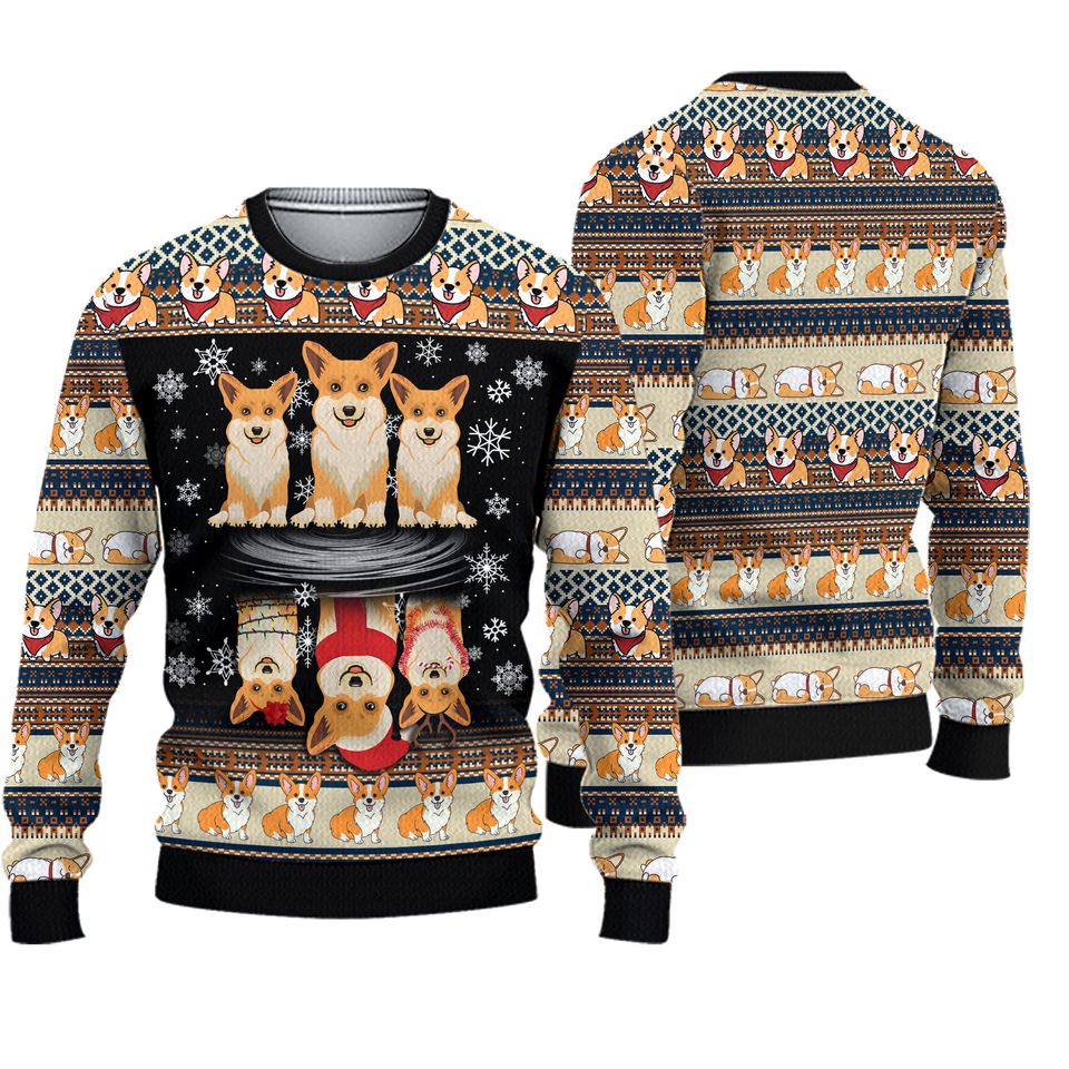 Pembroke Welsh Corgi Ugly Christmas Sweater