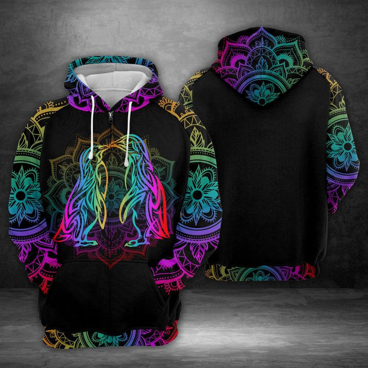 Penguin 3D All Over Print Hoodie, Zip Hoodie