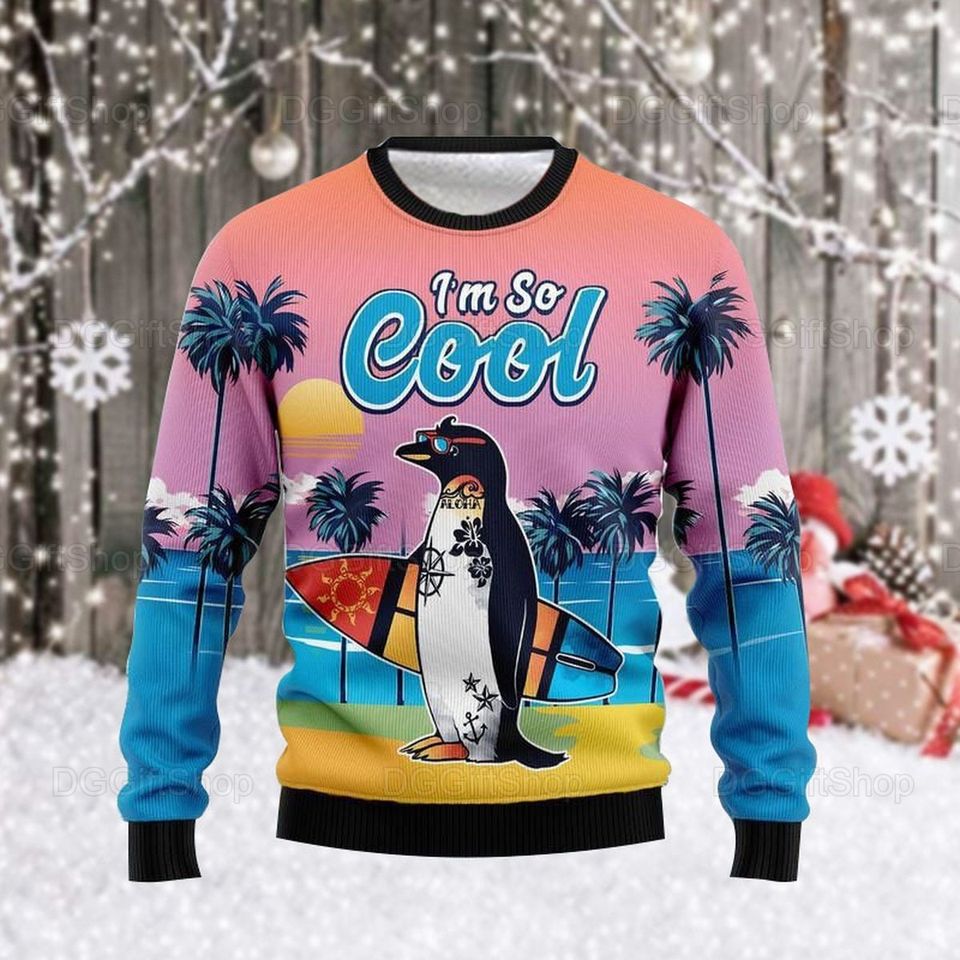 Penguin Christmas Sweater for Holidays