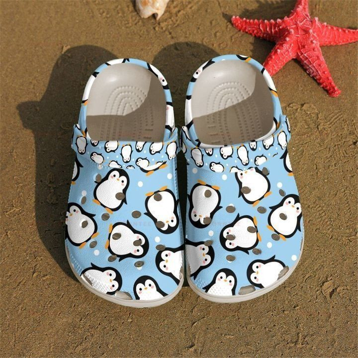 Penguin Cutie Ocean Gift For Lover Rubber clog Shoes Comfy Footwear