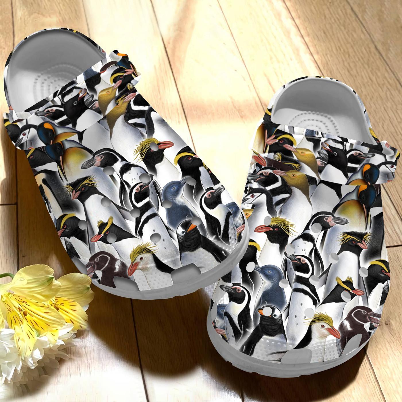 Penguins Crocs Crocband Clogs Shoes Comfortable For Men Women and Kids - Image 4