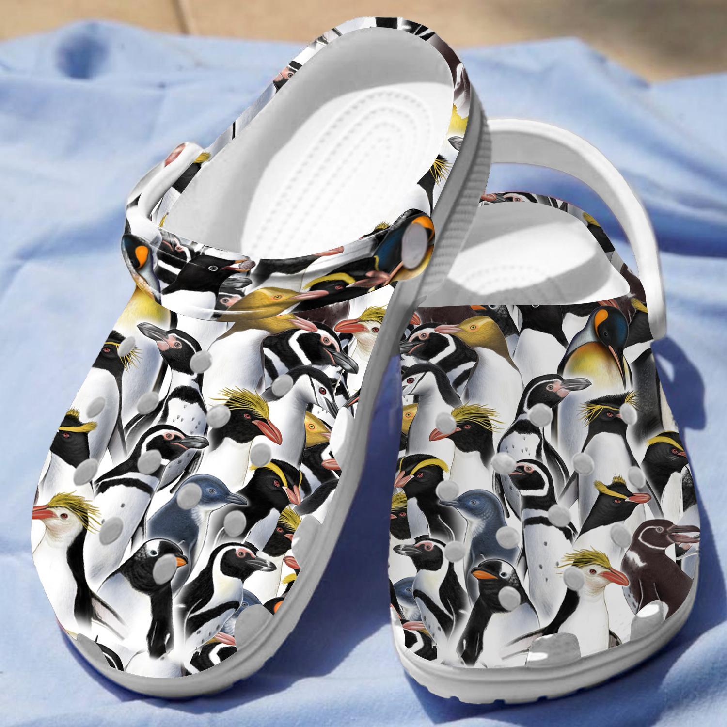 Penguins Crocs Crocband Clogs Shoes Comfortable For Men Women and Kids - Image 5