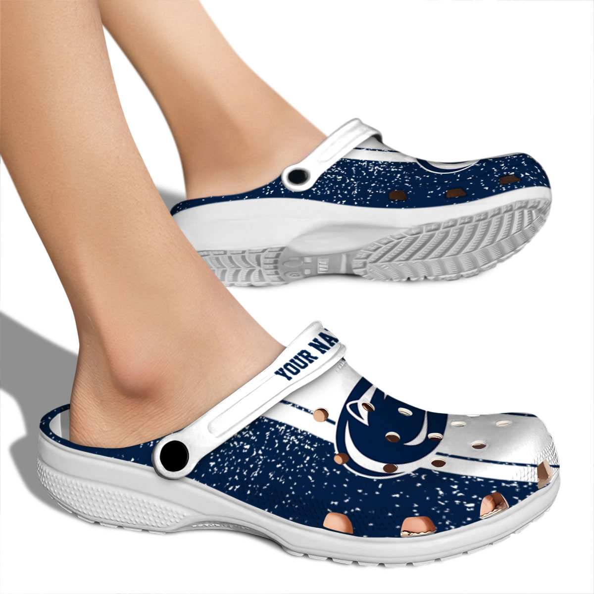 Penn State Nittany Lions NCAA Sport Crocs Crocband Clogs Shoes Comfortable For Men Women and Kids - Image 2