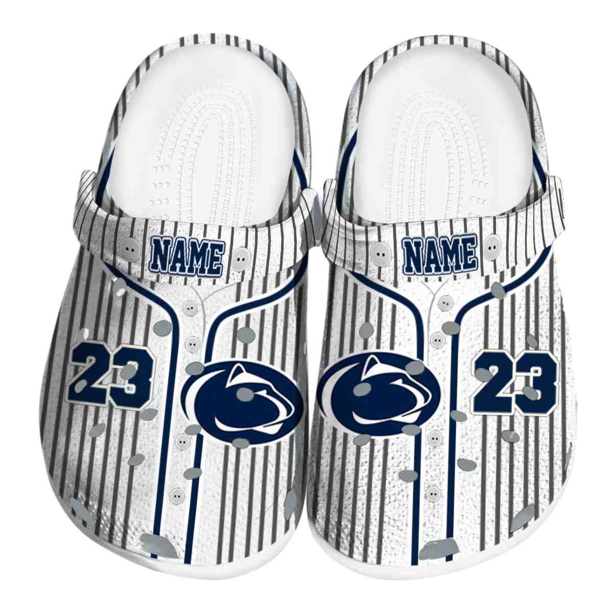 Penn State Nittany Lions NCAA Sport Crocs Crocband Clogs Shoes Comfortable For Men Women and Kids