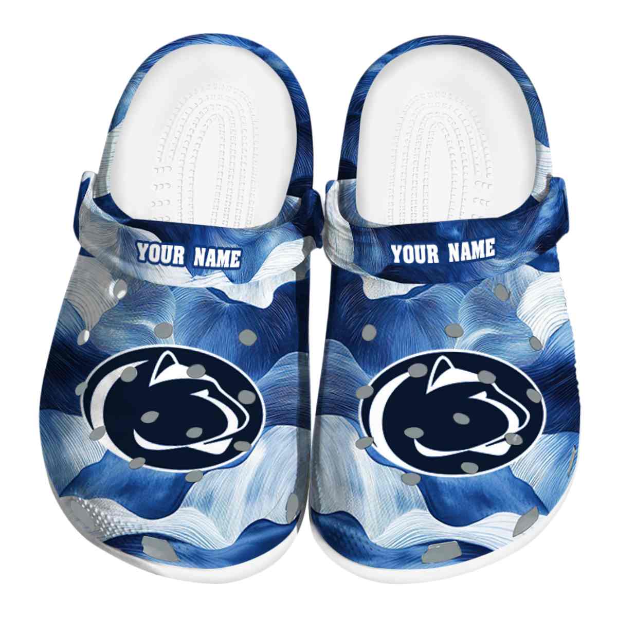 Penn State Nittany Lions NCAA Sport Crocs Crocband Clogs Shoes Comfortable For Men Women and Kids