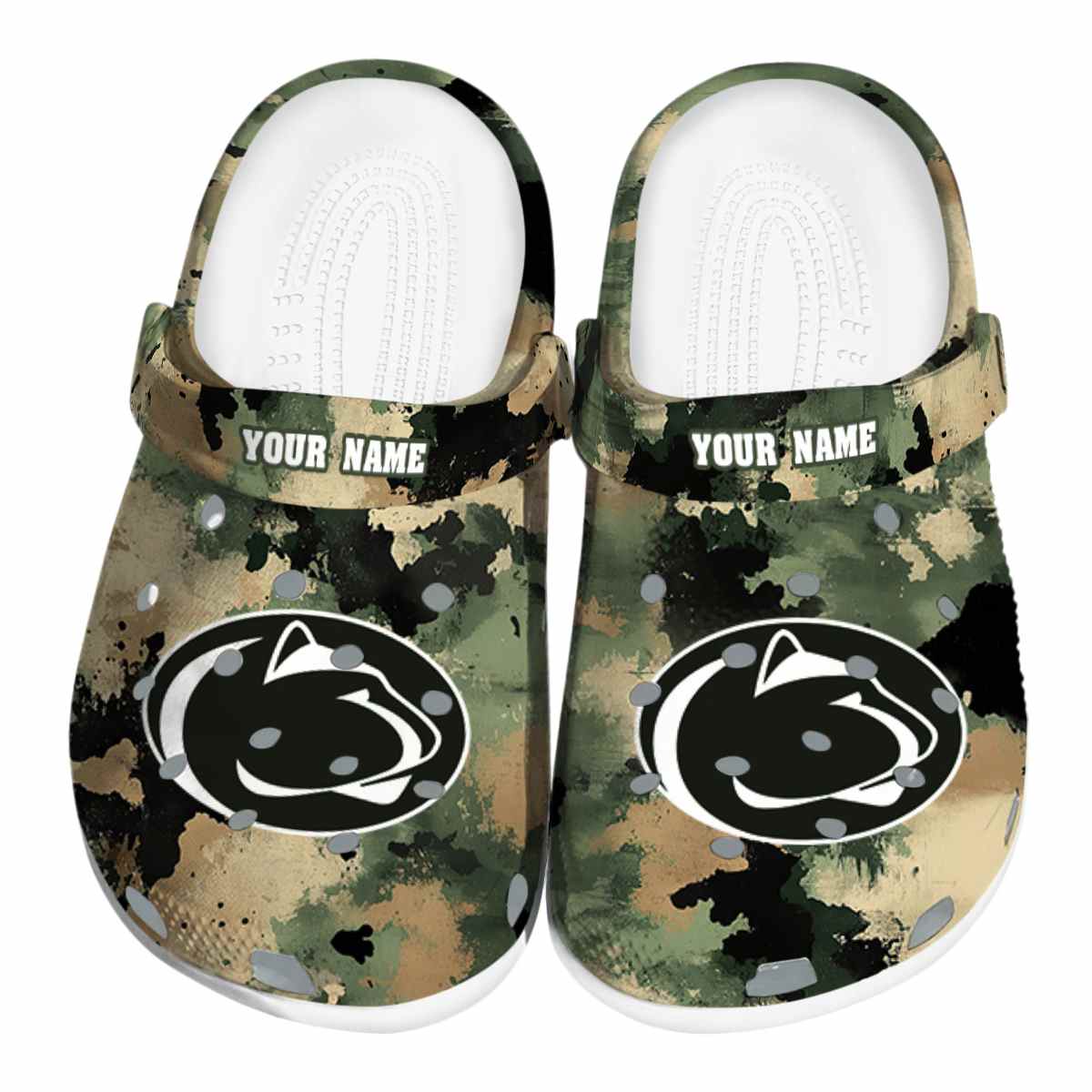 Penn State Nittany Lions NCAA Sport Crocs Crocband Clogs Shoes Comfortable For Men Women and Kids