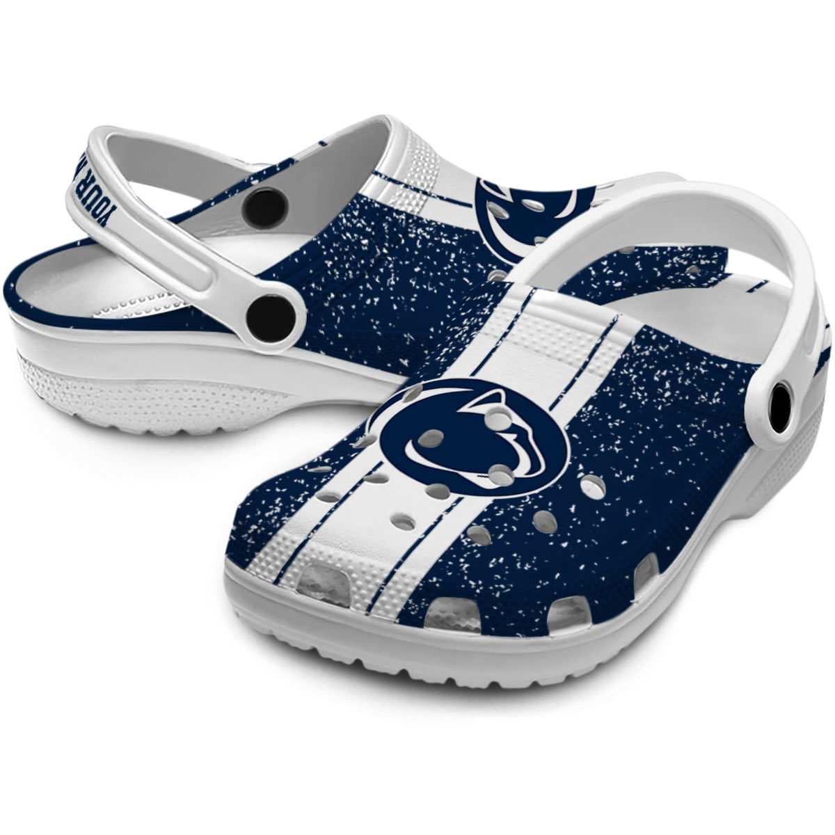 Penn State Nittany Lions NCAA Sport Crocs Crocband Clogs Shoes Comfortable For Men Women and Kids - Image 3
