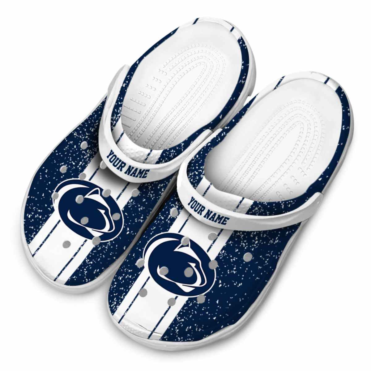 Penn State Nittany Lions NCAA Sport Crocs Crocband Clogs Shoes Comfortable For Men Women and Kids - Image 4