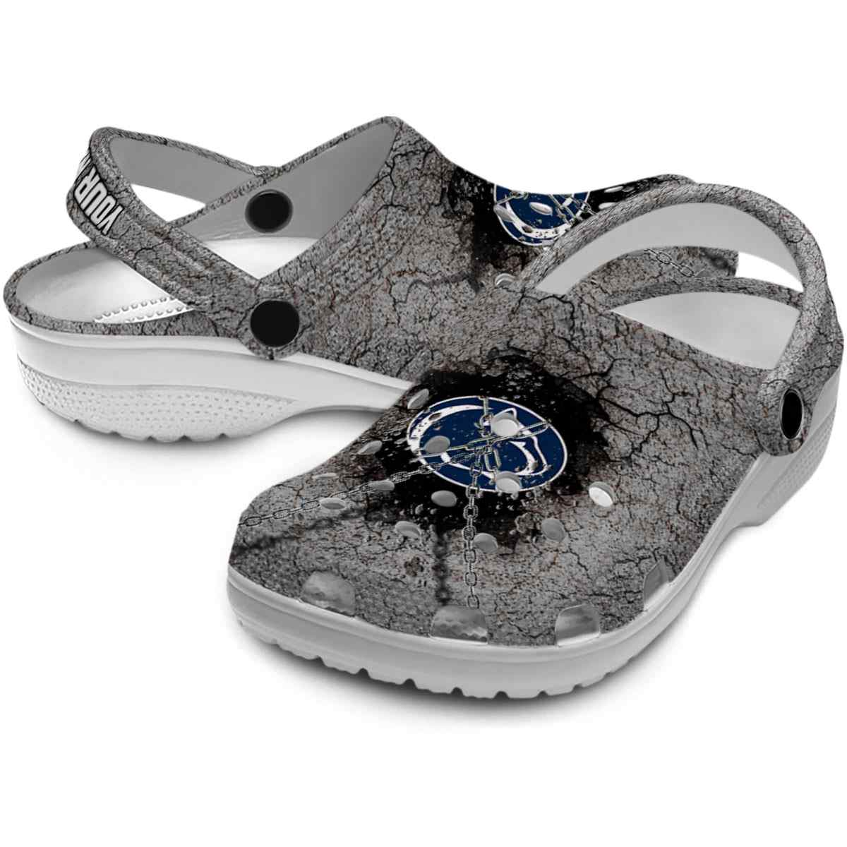 Penn State Nittany Lions NCAA Sport Crocs Crocband Clogs Shoes Comfortable For Men Women and Kids - Image 3