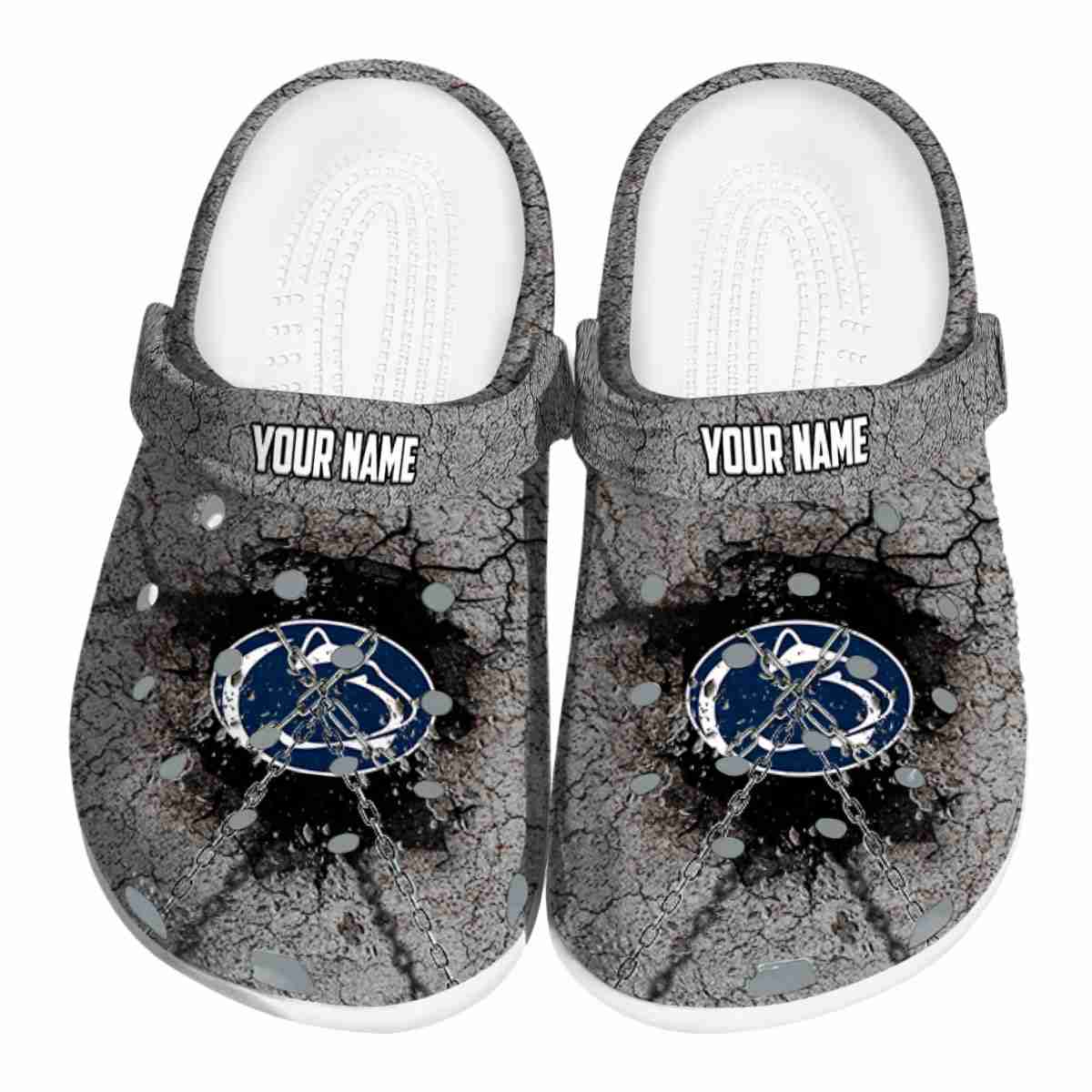 Penn State Nittany Lions NCAA Sport Crocs Crocband Clogs Shoes Comfortable For Men Women and Kids