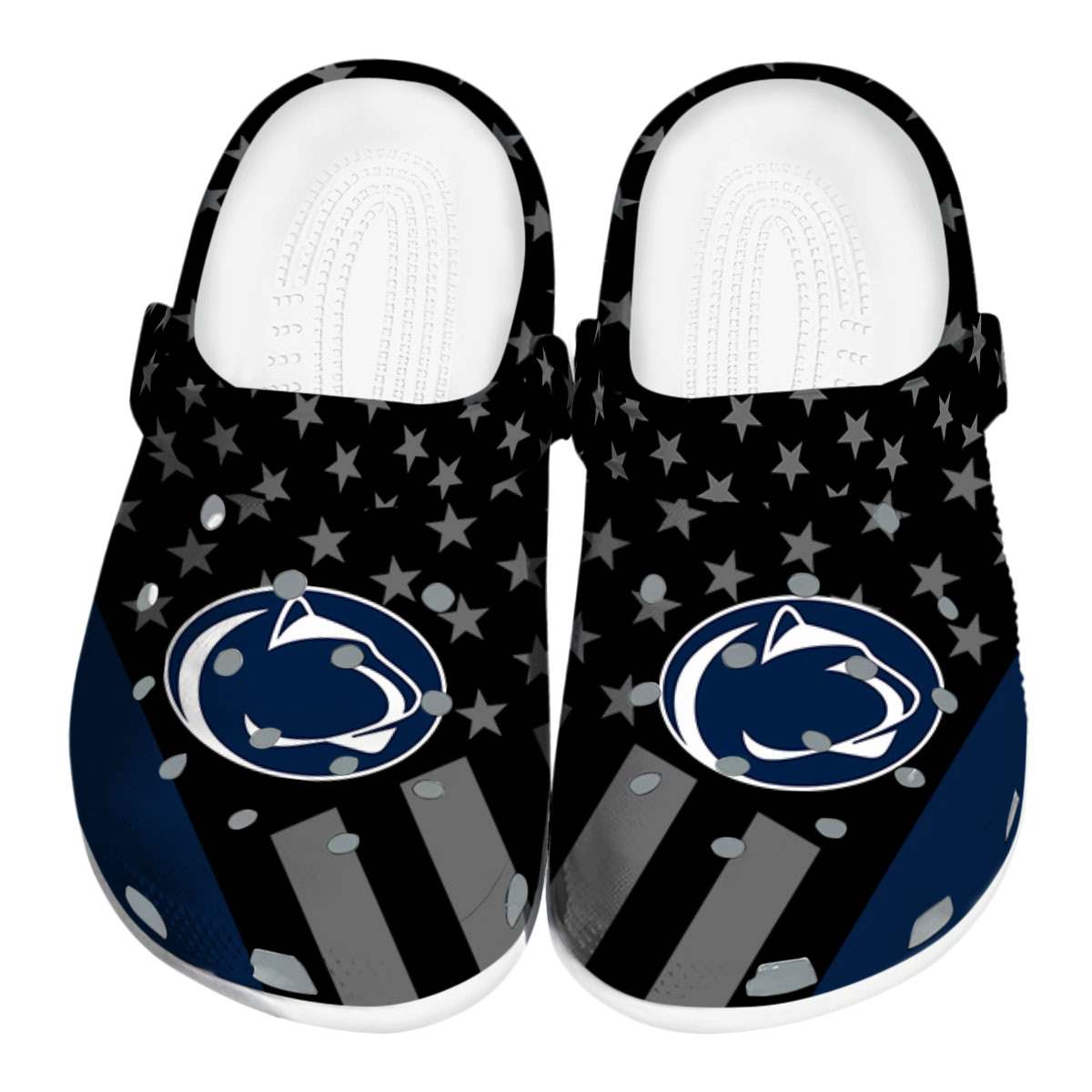 Penn State Nittany Lions NCAA Sport Crocs Crocband Clogs Shoes Comfortable For Men Women and Kids