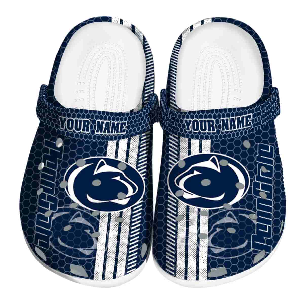 Penn State Nittany Lions NCAA Sport Crocs Crocband Clogs Shoes Comfortable For Men Women and Kids