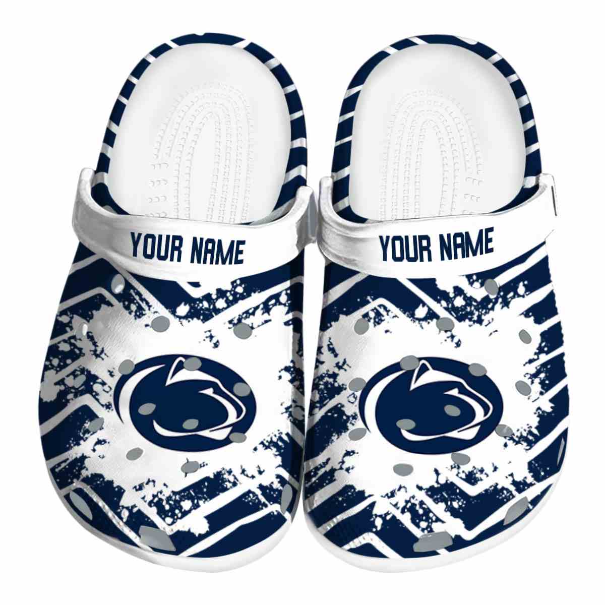 Penn State Nittany Lions NCAA Sport Crocs Crocband Clogs Shoes Comfortable For Men Women and Kids