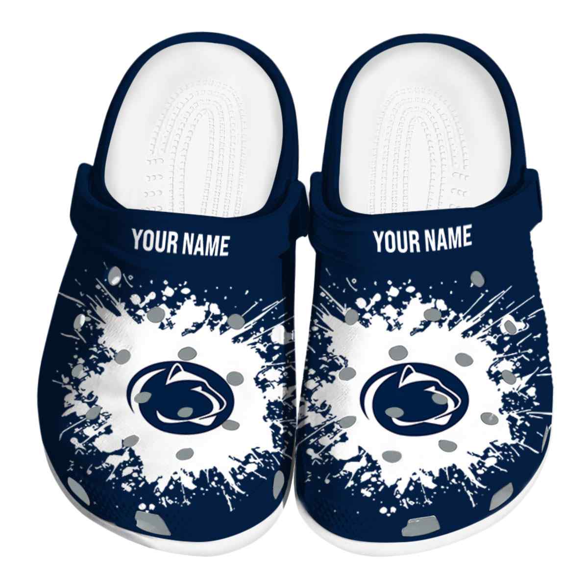 Penn State Nittany Lions NCAA Sport Crocs Crocband Clogs Shoes Comfortable For Men Women and Kids