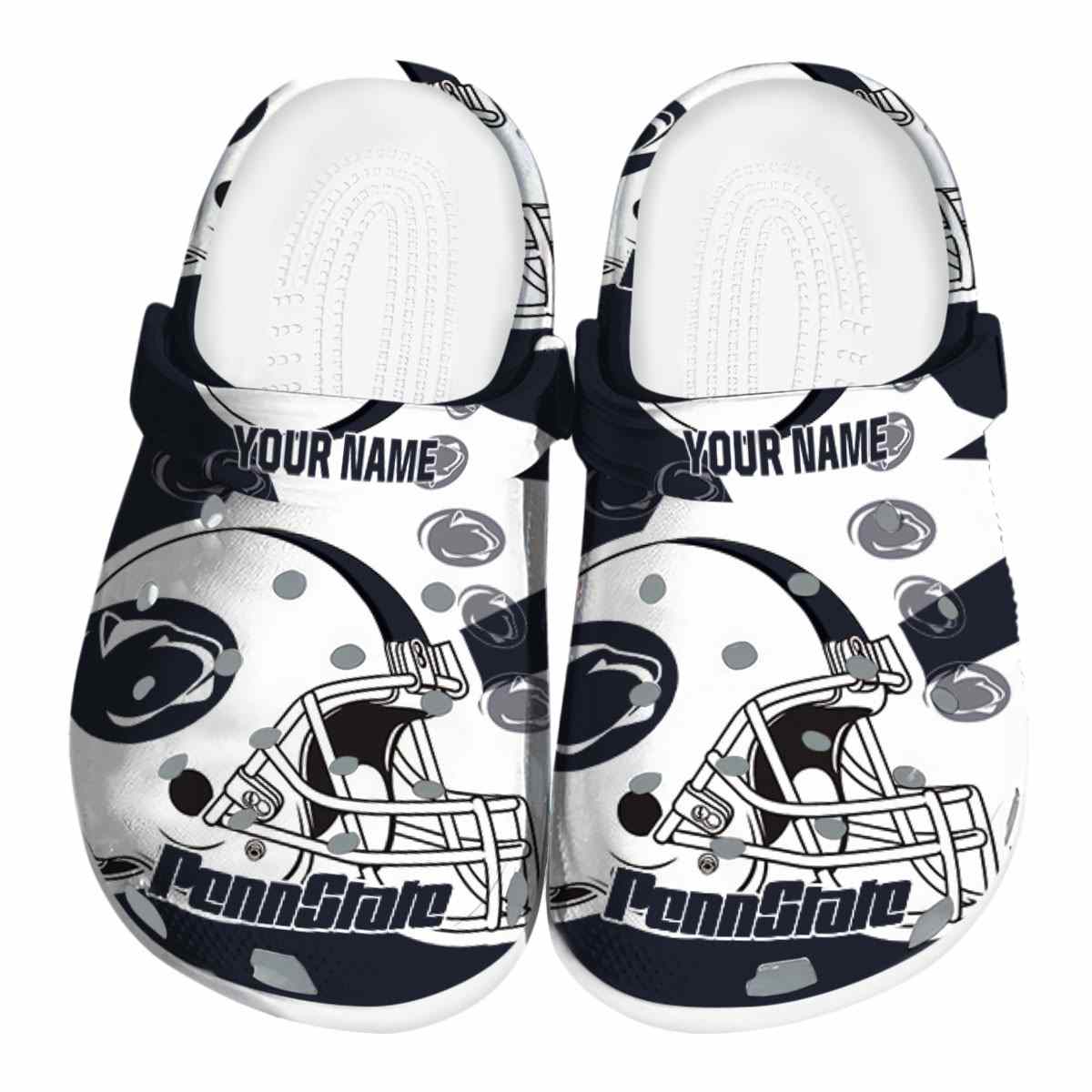 Penn State Nittany Lions NCAA Sport Crocs Crocband Clogs Shoes Comfortable For Men Women and Kids