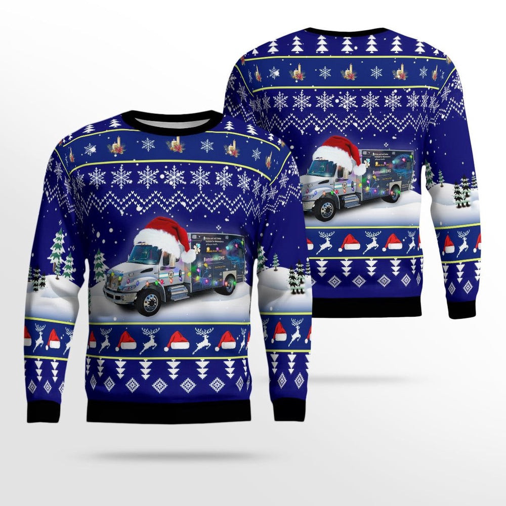 Pennsylvania Jefferson Health Mobile Stroke Unit Christmas Ugly Sweater Christmas Unisex Sweaters Gift For Christmas
