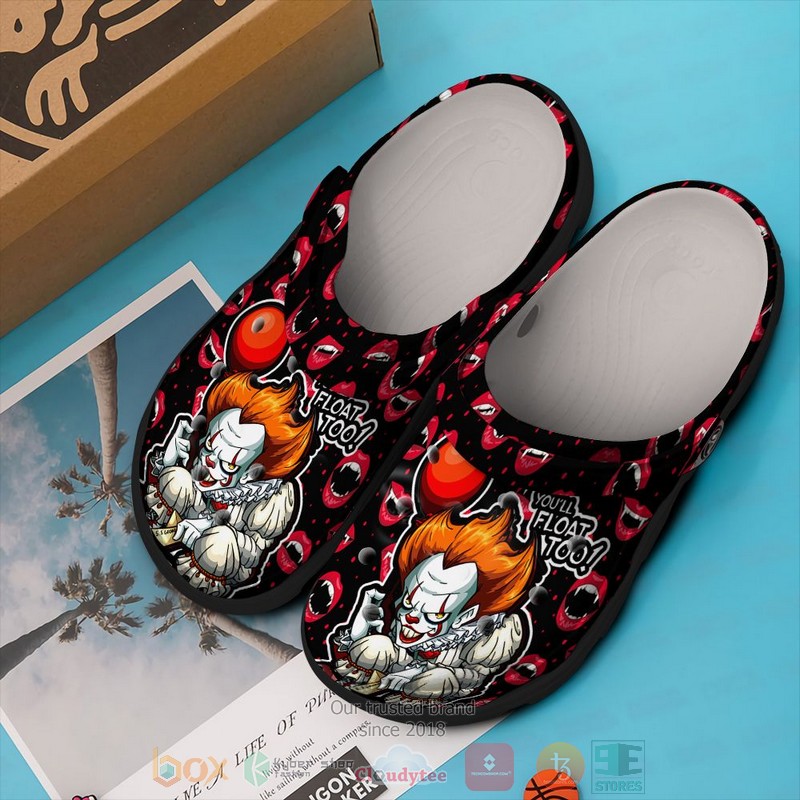 Pennywise Horror Movie Crocs Crocband Clogs Shoes Comfortable For Men Women and Kids