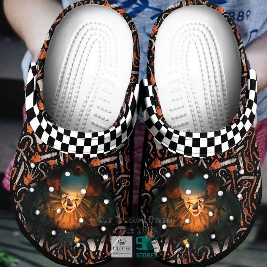 Pennywise Horror Movie Crocs Crocband Clogs Shoes Comfortable For Men Women and Kids