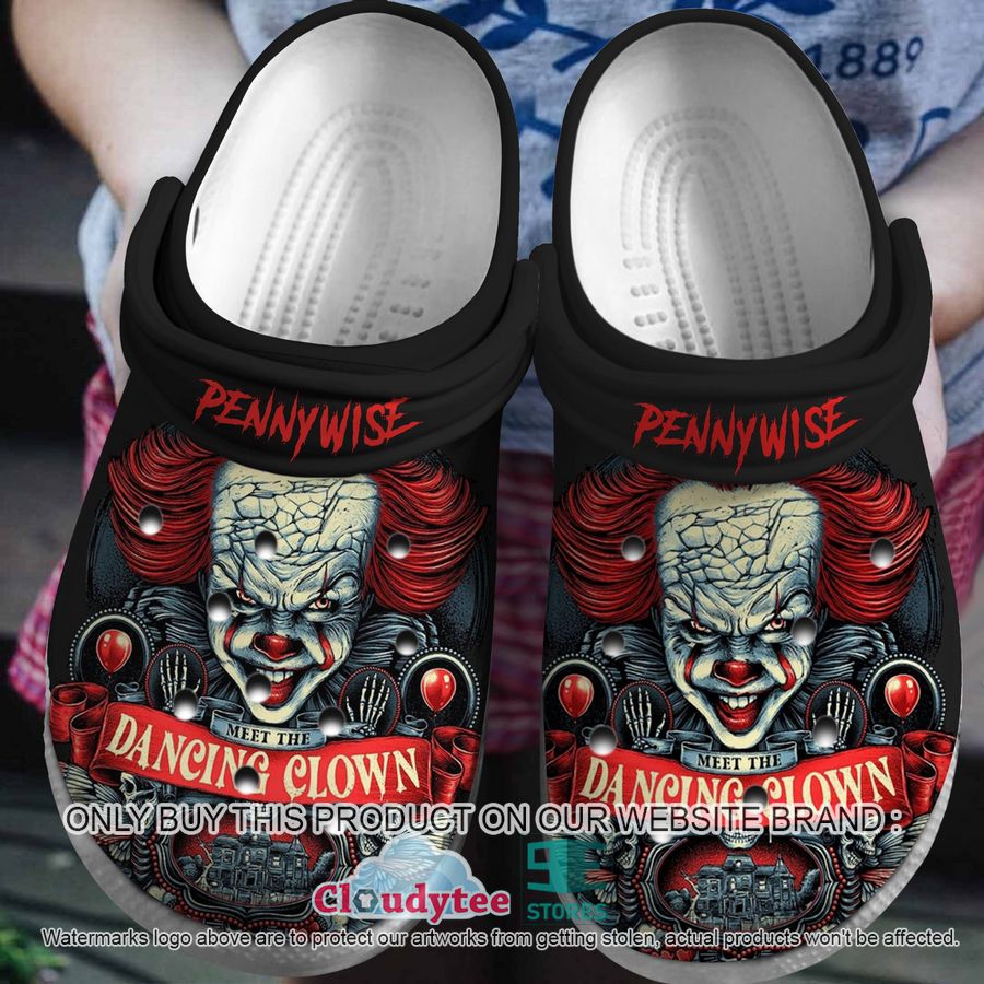 Pennywise Horror Movie Crocs Crocband Clogs Shoes Comfortable For Men Women and Kids