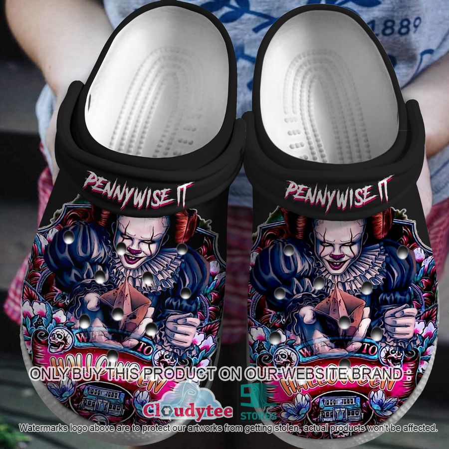 Pennywise Horror Movie Crocs Crocband Clogs Shoes Comfortable For Men Women and Kids