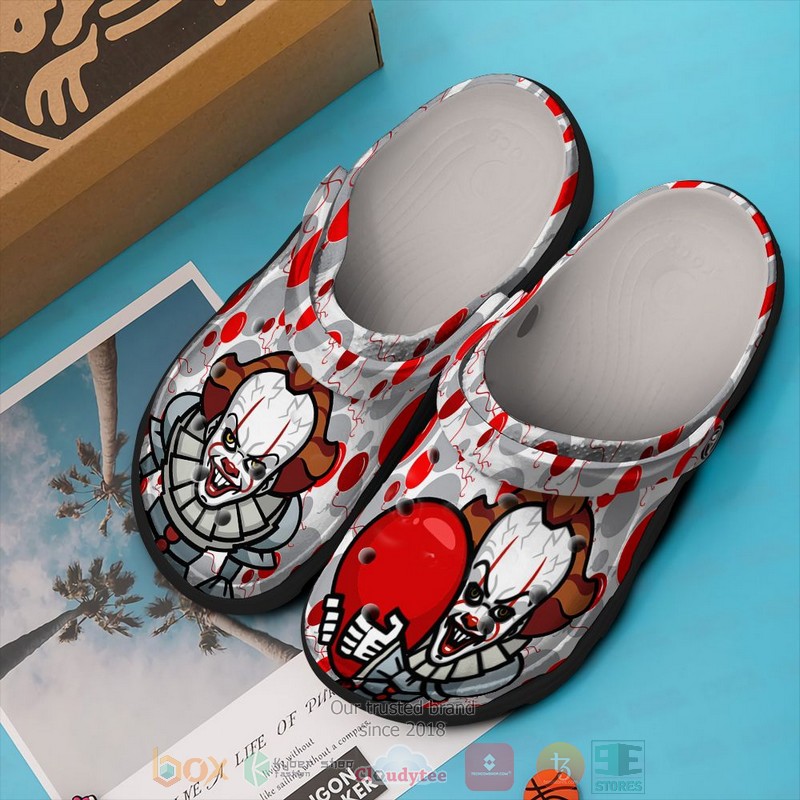 Pennywise Horror Movie Crocs Crocband Clogs Shoes Comfortable For Men Women and Kids