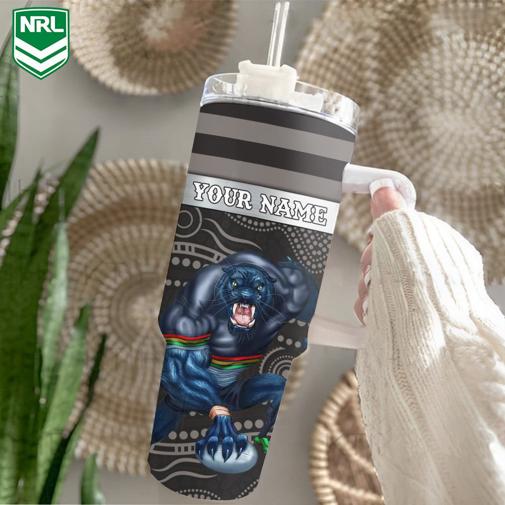 Penrith Panthers Mascot NRL Custom Stanley Cup 40 oz 30 oz Tumbler With HandleTVC230113 - Image 2